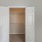 a closet in a room