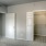 a room with white doors