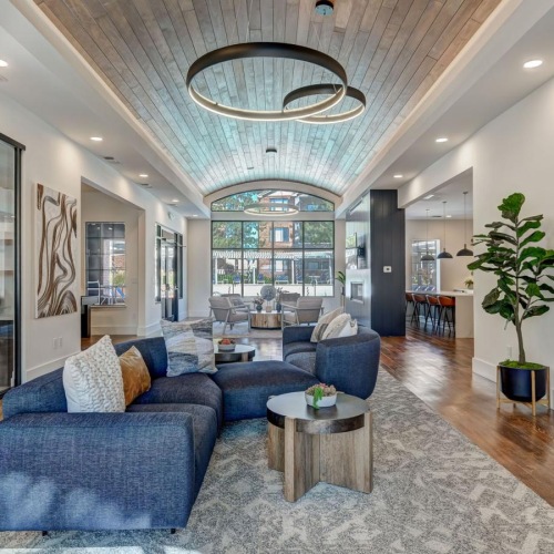 Enjoy our resident-only features a modern looking living room